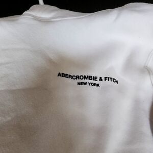 Abercrombie & Fitch Men's White Hoodie